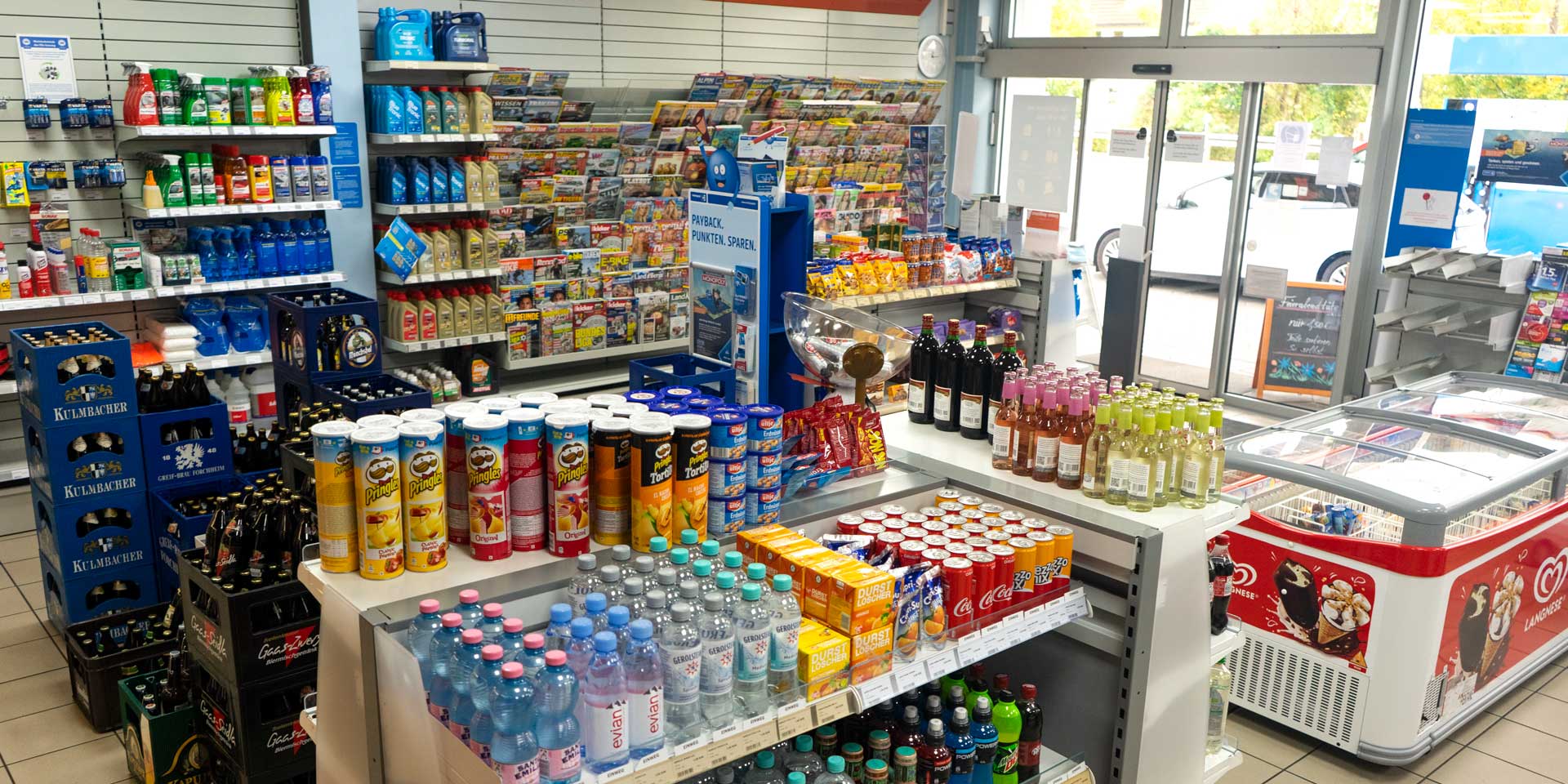 Foto des Tankstellen-Shops